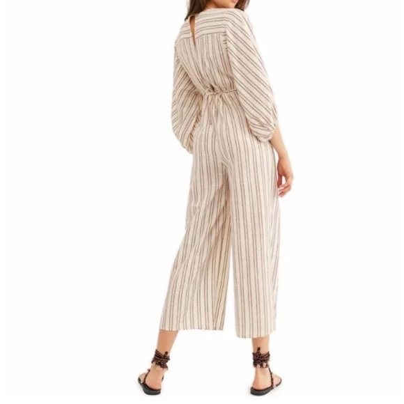 Free People Kenny Striped One-Piece Jumpsuit - Picture 2 of 13